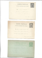 TUNISIE TUNISIA TUNIS - LOT OF 3 UNUSED POSTAL STATIONERY ENTIER - Lettres & Documents