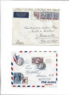 TUNISIE TUNISIA TUNIS - POSTAL HISTORY LOT - 5 COVERS - Covers & Documents