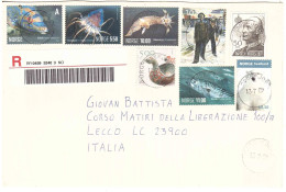 RACCOMANDATA PER ITALIA BELLA AFFRANCATURA - Storia Postale