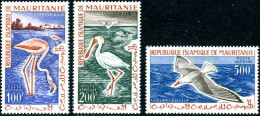 MAURITANIE - 1961 - Oiseaux De Poste Aérienne - 3 V. - Kranichvögel