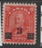 Canada  1932  SG  314  3c Surcharge  Mint No Gum - Neufs