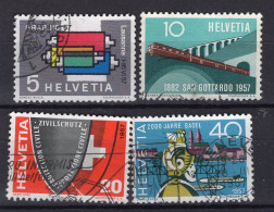 T2048 - SUISSE SWITZERLAND Yv N°586/89 - Used Stamps