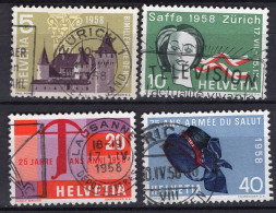 T2056 - SUISSE SWITZERLAND Yv N°602/05 - Used Stamps