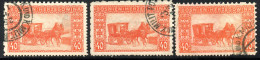 2698. BOSNIA AND HERZEGOVINA 1904 40H. MAIL WAGON COMPOUND PERF. 3 DIFF. - Bosnie-Herzegovine