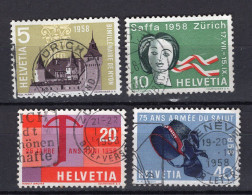 T2057 - SUISSE SWITZERLAND Yv N°602/05 - Used Stamps