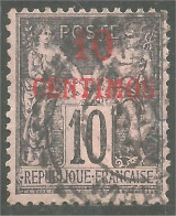 636 Maroc 1891 10 Centimes Sur 10 Noir (MOR-99) - Used Stamps