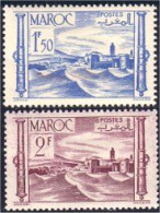 636 Maroc Forteresse Fortress MLH * Neuf CH Légère (MOR-82) - Unused Stamps