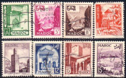 636 Maroc 8 Monuments (MOR-87) - Gebruikt