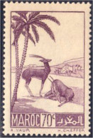 636 Maroc Gazelles MVLH * Neuf CH Très Légère (MOR-78) - Unused Stamps