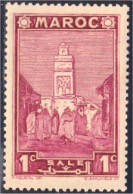 636 Maroc Mosquee Salé MVLH * Neuf CH Très Légère (MOR-75) - Unused Stamps