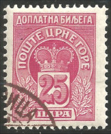 624 Montenegro 1907 Taxe Postage Due MH * Neuf (MNT-31) - Montenegro