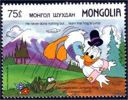 620 Mongolie Disney Donald Frog Grenouille MNH ** Neuf SC (MNG-64c) - Fairy Tales, Popular Stories & Legends