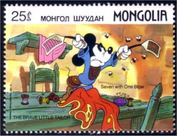 620 Mongolie Disney Mickey Tailleur Tailor MNH ** Neuf SC (MNG-59d) - Textil