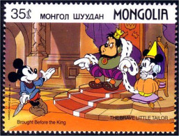 620 Mongolie Disney Mickey Minnie Roi King Geant Giant Tailleur Tailor MNH ** Neuf SC (MNG-60a) - Mongolei