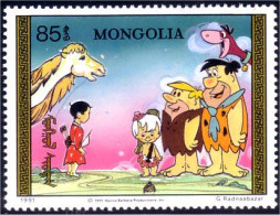 620 Mongolie Flintstones Famille Family Dinosaur Dinosaure Chameau Camel MNH ** Neuf SC (MNG-58a) - Mongolei