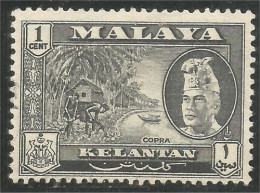 618 Malaysia Malaisie Kelantan Copra Noix Coco Bateau Boat Schiff (MLY-142) - Malaysia (1964-...)