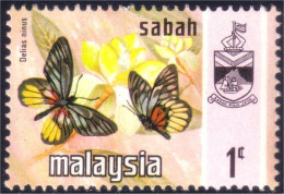 618 Malaysia Malaisie Sabah Papillon Butterfly Schmetterlinge Farfala Mariposa MNH ** Neuf SC (MLY-105) - Malaysia (1964-...)