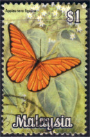 618 Malaysia Malaisie 1 Dollar Papillon Butterfly Schmetterlinge Farfala Mariposa (MLY-89) - Malaysia (1964-...)