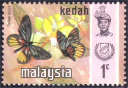 618 Malaysia Malaisie Kedah Papillon Butterfly Schmetterlinge Farfala Mariposa MNH ** Neuf SC (MLY-97) - Malaysia (1964-...)