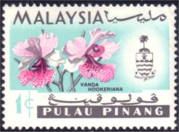 618 Malaysia Malaisie Pulau Pinang Orchid Orchidee Orchidée MNH ** Neuf SC (MLY-65) - Malaysia (1964-...)
