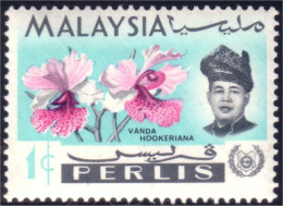 618 Malaysia Malaisie Perlis Orchid Orchidee Orchidée MNH ** Neuf SC (MLY-64) - Malaysia (1964-...)