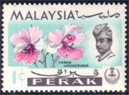 618 Malaysia Malaisie Perak Orchid Orchidee Orchidée MNH ** Neuf SC (MLY-63) - Malaysia (1964-...)