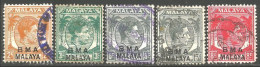 648 Malaysia Straits Settlements BMA MALAYA 2c-8c George VI (MSY-49) - Malaysia (1964-...)