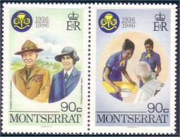 646 Ile Montserrat 90c Scouts MNH ** Neuf SC (MSE-18) - Other & Unclassified