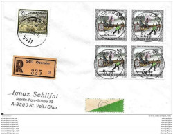 55 - 73 - Enveloppe  Recommandée Envoyée De Oberalm 1991 - Cartas & Documentos