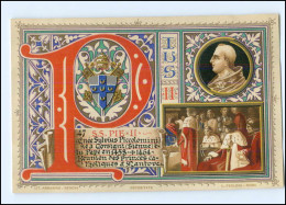 S2252/ Vatikan Papst Pius II Litho AK  1903  Karte Nr. 47 Vatican  - Vatikanstadt