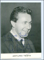 S2170/ Arturo Testa Bariton Opernsänger  Original Autogramm 1969 - Handtekening