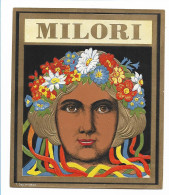 Y16467/ Zigarrenkistenaufkleber MILORI  Jugendstil Litho Prägedruck Ca.1910 - Labels