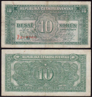 TSCHECHOSLOWAKEI - CZECHOSLOVAKIA 10 Korun1950 Pick 69 F (4)    (14990 - Czechoslovakia