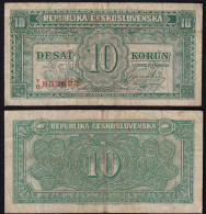 TSCHECHOSLOWAKEI - CZECHOSLOVAKIA 10 Korun1950 Pick 69 F (4)    (14989 - Checoslovaquia