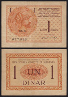 Jugoslawien - Yugoslavia 1 Dinar Banknote 1919 Pick 12 VF  (21284 - Yougoslavie