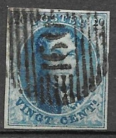 OBP7 Met 4 Randen Met Balkstempel P160 Roux (zie Scans) - 1851-1857 Medaillen (6/8)