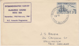 Ross Dependency 1960 McMurdo Sound Ross Sea Ca Scott Base 18 NOV 1960  (SR160) - Lettres & Documents