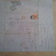 LETTRE LONDON POUR GUEBWILLER 1865 - Storia Postale