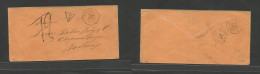 COLOMBIA. 1876 (2 Feb) Barranquilla - France, Bordeaux (26 Feb) Stampless Envelope Via French Postal Agent Savanilla Cac - Colombia