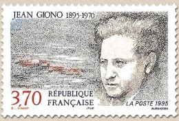 Centenaire De La Naissance De Jean Giono (1895-1970) Portrait De L'écrivain, Paysage  3f.70 Y2939 - Unused Stamps
