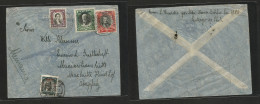 Chile - XX. 1931 (24 Sept) Stgo - Germany, Haidhof. Air Multifkd Env At 3,90 Pesos Rate. - Cile