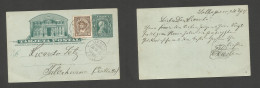 CHILE - Stationery. 1917 (30 Dic) Lo Chaparra - Talcahuano. Via Limache. 1c Green Stat Illustr Card + 4c Adtl. - Chile