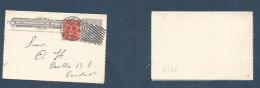 CHILE - Stationery. 1913 (23 Aug) Santiago. 6c Grey Stat Lettersheet + Adtl On Local Usage. Fine + Memorandum. - Chile