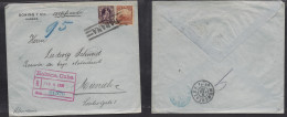 CUBA. 1908 (4 Febr) Habana - Alemania, Munich (16 Febr) Sobre Certificado Franqueo Tarifa 13c. Bonito. - Sonstige & Ohne Zuordnung