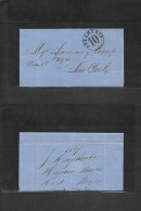 CUBA. 1867 (25 May) Habana - USA, NYC Stampless EL "steamship 10". VF. - Sonstige & Ohne Zuordnung