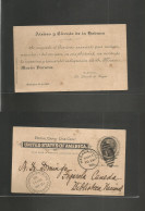 CUBA. 1903 (11 Nov) Habana Uso Local. Entero Postal USA 1c Sobrec Con IMPRESIÓN PRIVADA. Reverso Ateneo. - Other & Unclassified