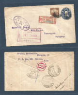 CUBA. 1900 (23 Jan) VAPOR SAN JAVIER / DB (violet Cachet Xxx) Havana - Paraguay, Tucurupucu (12-25 March) Via NY (27 Jan - Other & Unclassified