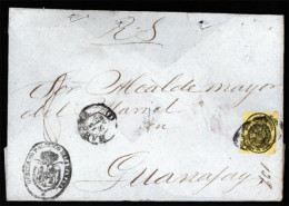 CUBA. 1868. Havana, Guanajuay. Official Usage. Beatiful Complete Envelope (scarce So). - Other & Unclassified