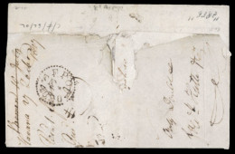 CUBA. 1827. Havana To London E.L. With "Havana" (**) Mns Endorsement. "H M Packet Kingfisher" And Charges 5/crossed Out  - Andere & Zonder Classificatie
