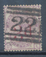 GB 1883 Queen Victoria 3d On 3d Lilac Pl.21 (DL) Very Fine Used MAJOR VARIETY: Overprinted „3“ Broken At Bottom, With - Oblitérés